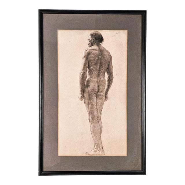 Large Academic Drawing by Gabriel Rodigue, France Circa 1890 For Sale