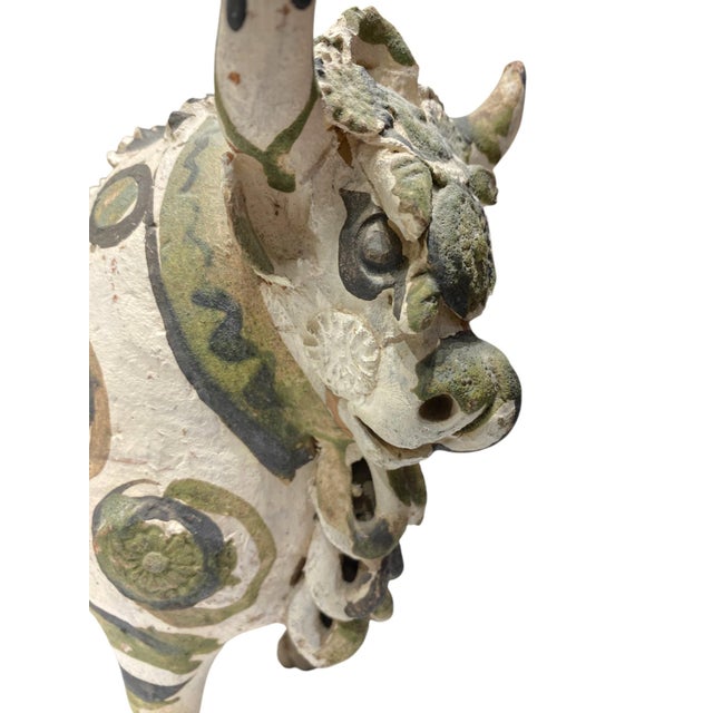Vintage Torito De Pucará Peruvian Bull Sculpture Ceramic Folk Art Andes Decor For Sale In San Francisco - Image 6 of 18
