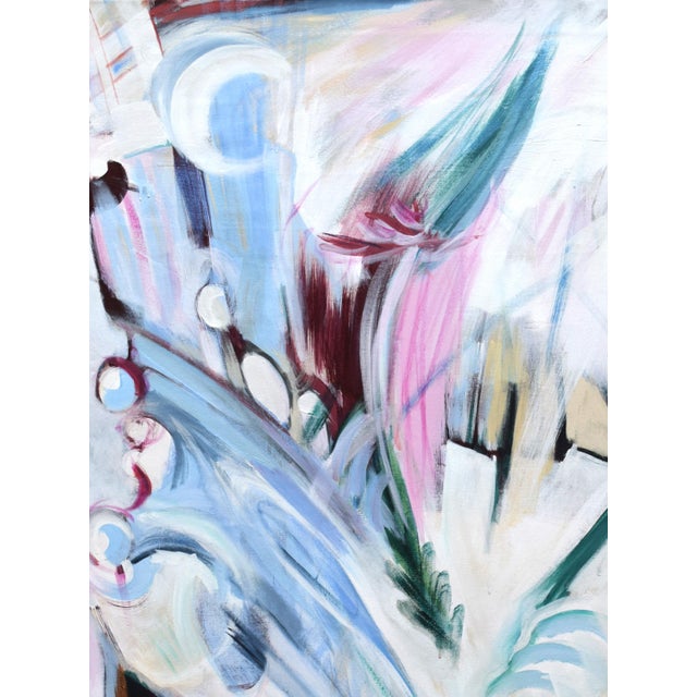 Postmodern Large Scale Vintage Post Modern Abstract Expressionist Painting 1989 For Sale - Image 3 of 6