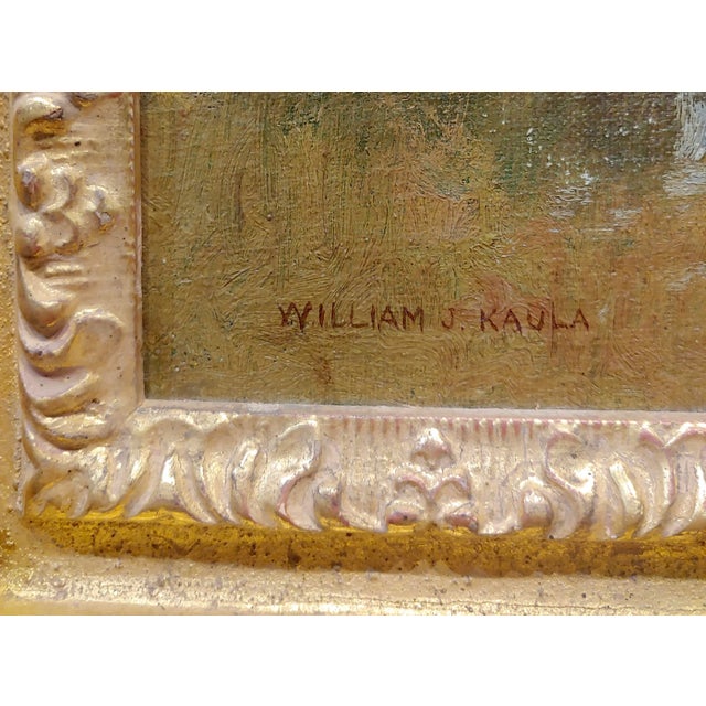 Impressionist William J. Kaula -New Hampshire Cottage Landscape Oil Painting For Sale In Los Angeles - Image 6 of 9