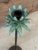 Pair of Tropical Palm Tree Metal Candle Holders With Verdigris Finish For Sale - Image 4 of 8