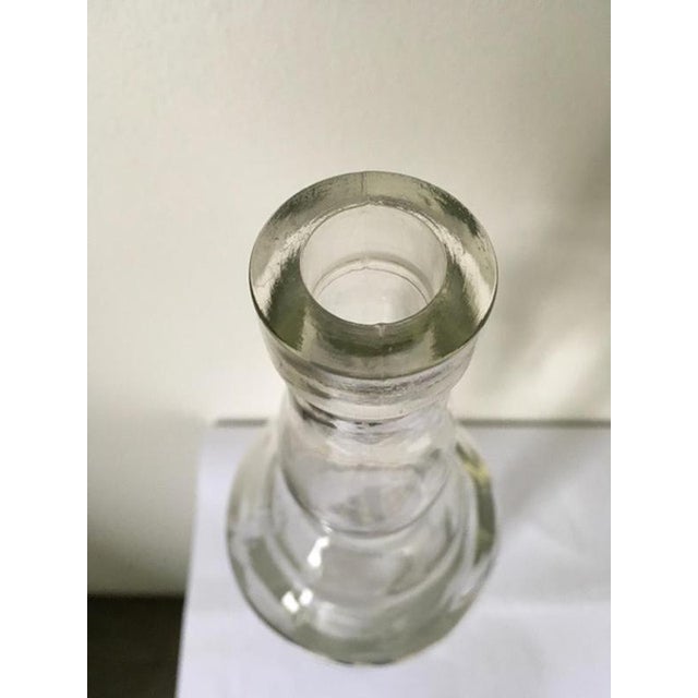 Clear Glass Bottle attributed to Siva Tuscany for Poggi, Italy, 1930s For Sale - Image 10 of 18