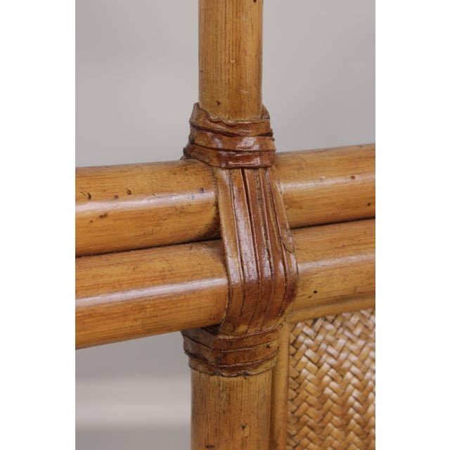 Wood Bamboo Queen Size Tommy Bahama Style Bed For Sale - Image 7 of 17