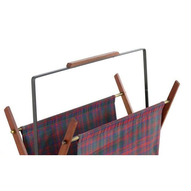 Goldenrod Vintage Rochau Magazine Holder, 1960s For Sale - Image 8 of 13
