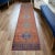 Hand-Knotted Turkish Oushak Runner Rug Hallway Decor - 2'11" X 11'8" For Sale - Image 4 of 12
