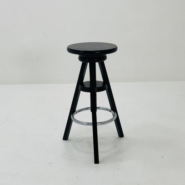 Black Vintage Black Bar Stool from Ikea, 1990s For Sale - Image 8 of 11