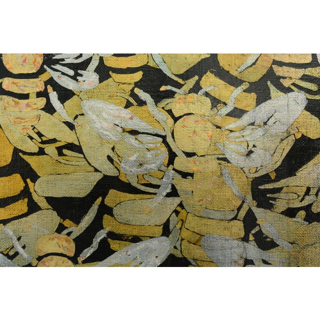Textile Lola Vitelli, Aria di Miele, 2021, Mixed Media on Canvas, Framed For Sale - Image 7 of 11