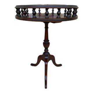 Mid-Century Wood Side Table or Jardinière, 1940s For Sale