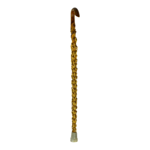 Mid 20th Century Handmade Organic Modern Natural Tropical Palm Wood Walking Cane