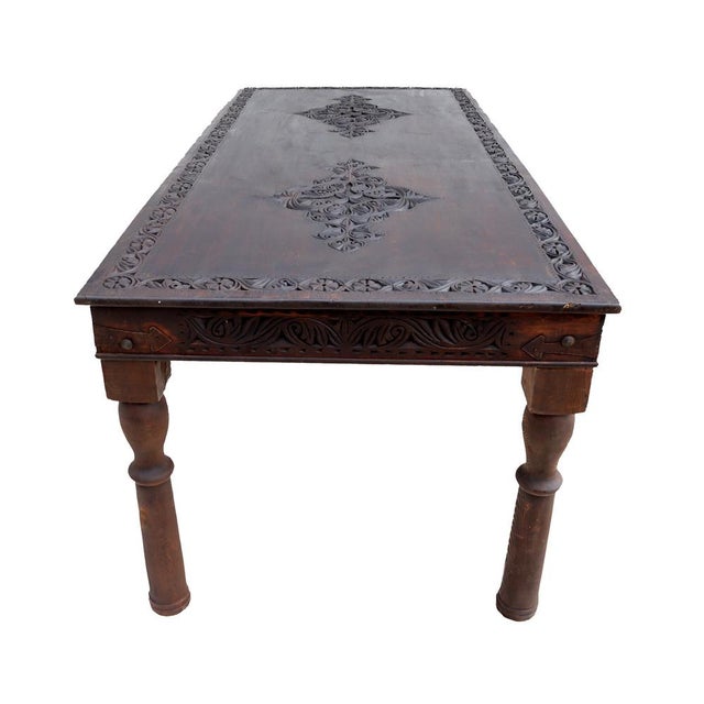 Vintage Wooden Dining Table, 1970s For Sale - Image 6 of 18