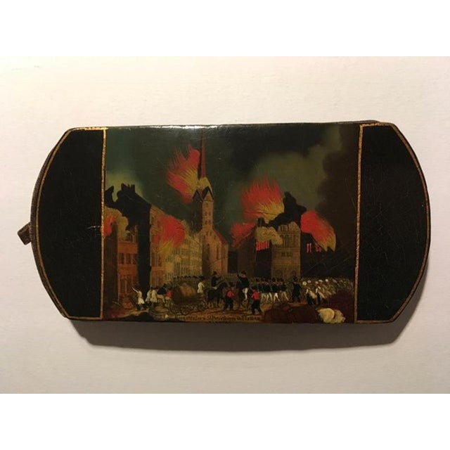 Gustavian (Swedish) Mid-19th Century Decorative Lacquered Wooden Tobacco Snuff Box, 1850 For Sale - Image 3 of 18