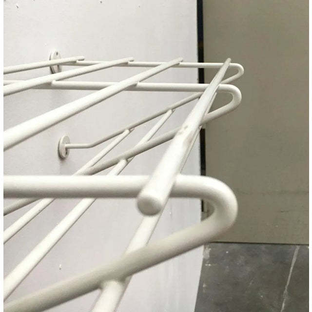 Mid-Century Modern Minimalist Coat Metal Rack, 1960s For Sale - Image 17 of 18