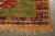 Textile Vintage Moroccan Beni Mguild Berber Green and Orange Rug 1960s For Sale - Image 7 of 12