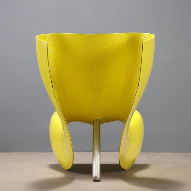 Vintage Cappellini Felt Chair by Marc Newson, Italy, 1990s For Sale - Image 9 of 10