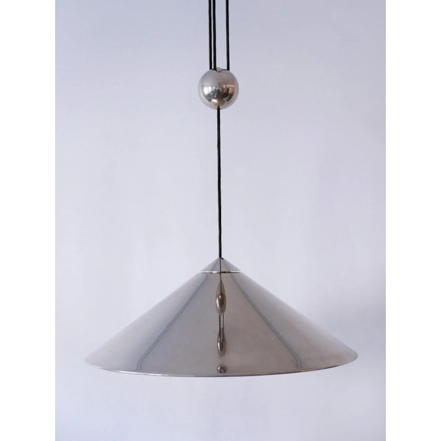 German Counter Balance Pendant Lamp by Florian Schulz, 1970 For Sale - Image 13 of 18