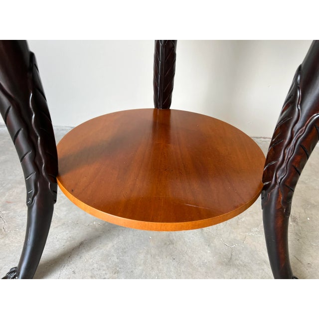 Traditional Vintage Baker Empire Gueridon Mahogany Accent Table For Sale - Image 3 of 13