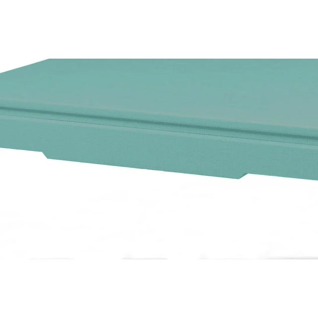 The Summer Basket Green coffee table is wrapped in raffia. Minimalist retro is a new style that combines modern minimalism...