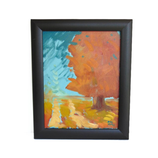 Original Oil Painting "Loman's Oak" by B. V. Godard Framed 13.5"w X 16.5"h For Sale - Image 4 of 6