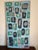 Turquoise Large Abstract Painting on Board - Signed For Sale - Image 8 of 10