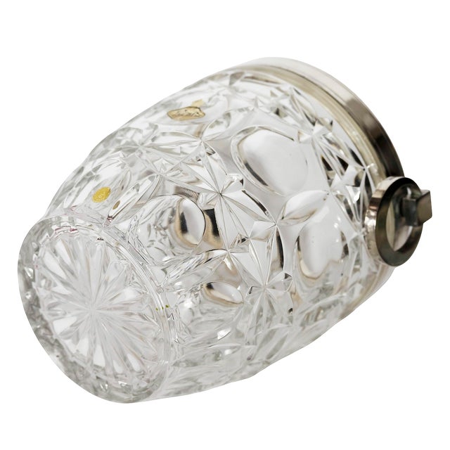 Metal French Hand Made Cut Crystal Champagne Bucket, 1980s For Sale - Image 7 of 8