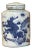 Chinese Blue White Ceramic Dragon Graphic Container Urn Jar For Sale