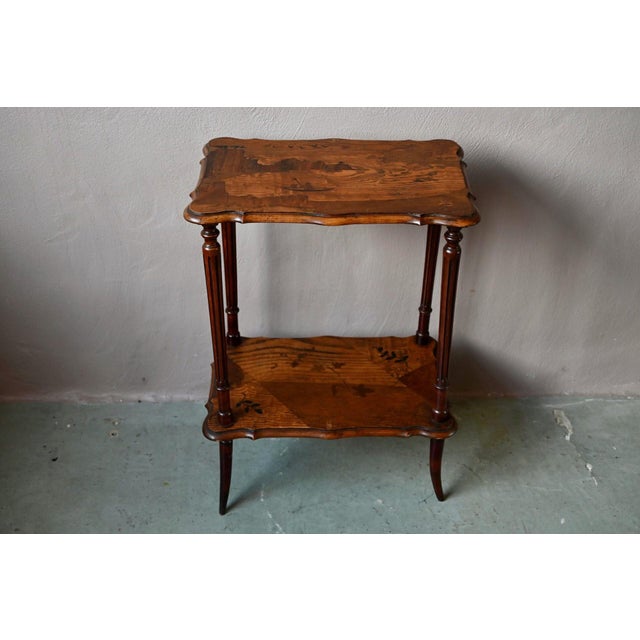 Brown Vintage Wooden Serving Table, 1920s For Sale - Image 8 of 14