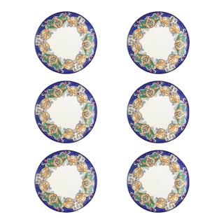 Italian Oversized Dinner Plates, Set of 6 For Sale
