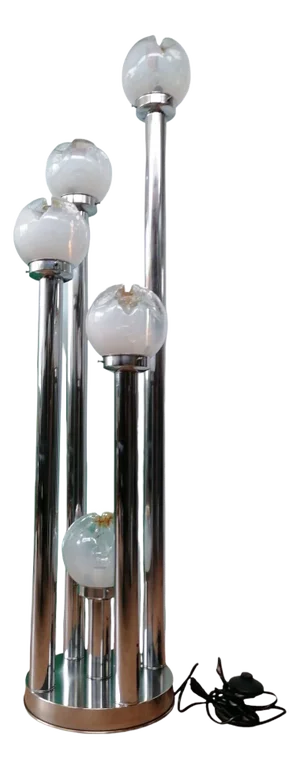 Murano Glass Floor Lamp with 5 Light Points by Toni Zuccheri for VeArt, 1970s