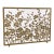 Aged Gold Lacey Floral Fireplace Screen For Sale