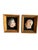 Plastic Vintage Hand-Made Hand Painted Profile Portrait Reliefs in Shadow Box Frames – Pair Sculptures For Sale - Image 7 of 8