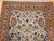 Vintage Persian Isfahan Rug, Hand-Knotted Wool & Silk, Allover Floral Pattern, Ivory & Brick-Red, 4x6 For Sale - Image 11 of 18