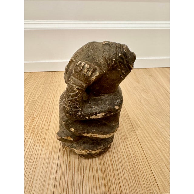 Coffee Antique 15th-17th Century Sapi Nomoli Stone Figure - West African Tribal Art For Sale - Image 8 of 11