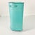 Turquoise 1950s Vintage Hollywood Regency Boho Chic Turquoise Handpainted Flora Metal Wastebasket For Sale - Image 8 of 18