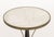French French White Marble Top and Ebonized Wood Gueridon For Sale - Image 3 of 5