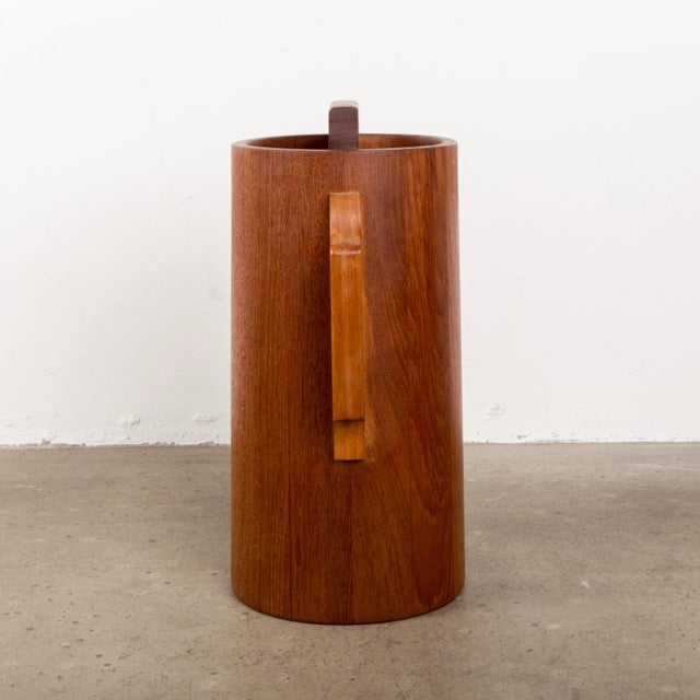 Mid-Century Modern 1960s Danish Modern Jens Quistgaard Ihq Dansk Staved Teak Banded Ice Bucket For Sale - Image 3 of 8