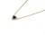 Modern 14k Yellow Gold Heart Blue Sapphire & Diamond Halo Pendant Necklace For Sale - Image 4 of 12