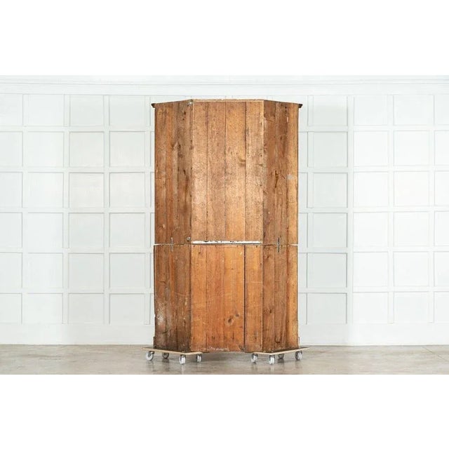 Large 19thc English Pine Corner Cupboard, 1880 For Sale - Image 9 of 10