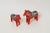 1970s Swedish Folk Art Hand-Carved Dala Horses, 1970s, Set of 2 For Sale - Image 5 of 10