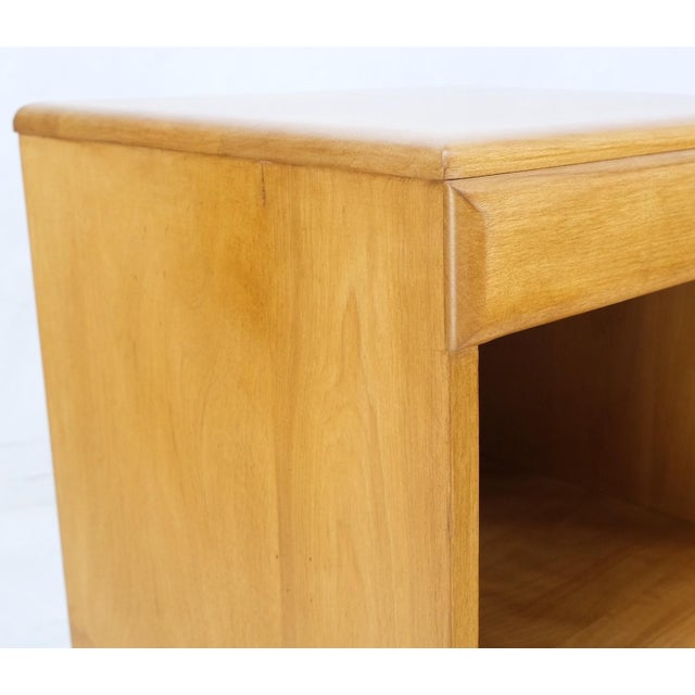 Russel Wright Conant Ball Pair Mid Century Modern Blond Birch Night Stands MINT! For Sale - Image 15 of 17