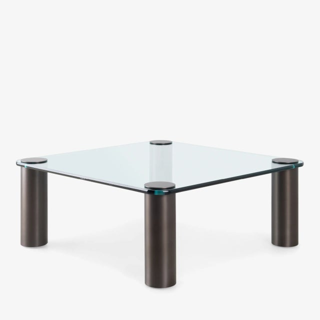 Metal Pace Collection Cocktail Table in Brushed Bronze by Leon Rosen For Sale - Image 7 of 7