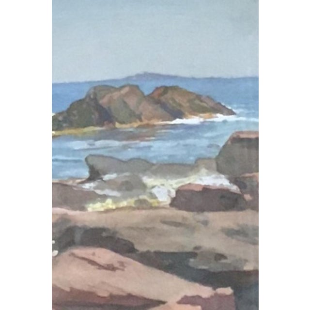 Joseph Mittey, Au bord de l'eau, Gouache on Paper, Framed For Sale - Image 4 of 9