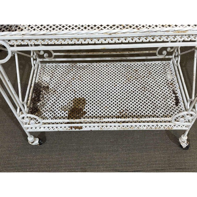 Vintage Serving Cart in Wrought Iron, 1950s For Sale - Image 3 of 16