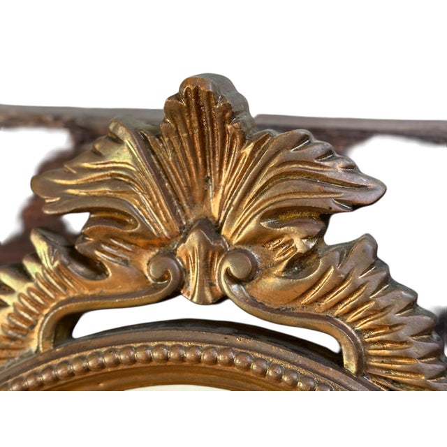 Vintage French Gilded Wooden Mirror, 1959 For Sale - Image 3 of 6