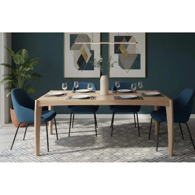 About This Product This dining table combines rustic charm with a touch of sophisticated design, making it a versatile...