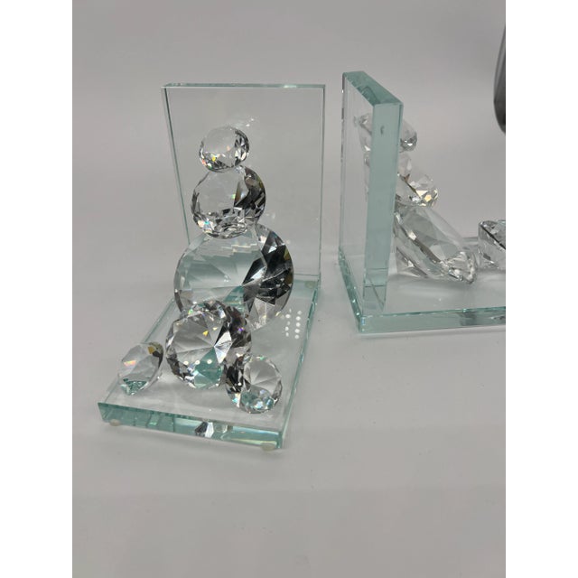 Crystal Bookends Very Sparkly For Sale - Image 12 of 12