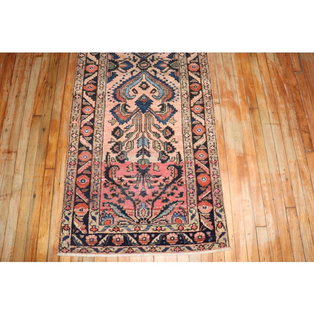 Textile Antique Zabihi Collection Persian Lilihan Runner - 2'9" x 9'10" For Sale - Image 7 of 8