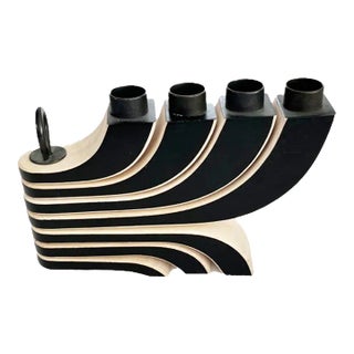Scandinavian Modern 4-Candle Candelabra For Sale