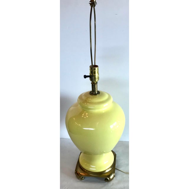 Vintage Mid Century Yellow Ginger Jar Ming Style Lamp Chairish