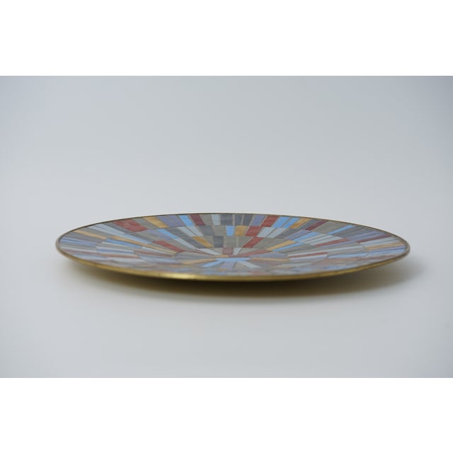 1960s Mid-Century Mosaic Wall Plate by R. Zimmermann for Ritter, 1950s For Sale - Image 5 of 11