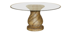 Large Dining or Centre Table on Earthenware Pedestal Base
